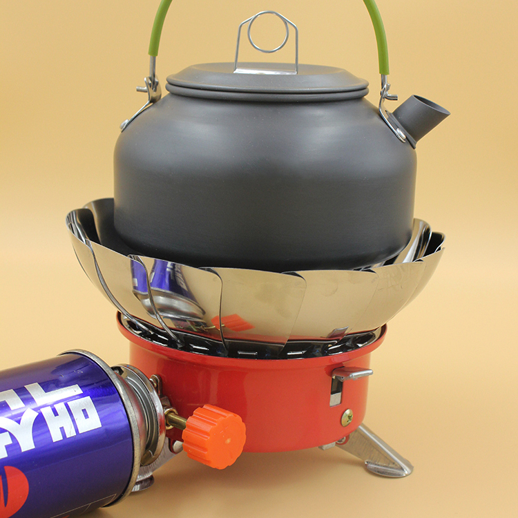 野外炉头防风瓦斯液化气气炉迷你野炊燃气莲花野餐炉具