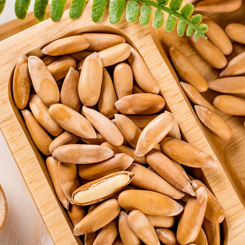 新货吃福来手剥巴王大颗粒薄壳长粒巴西松子松子