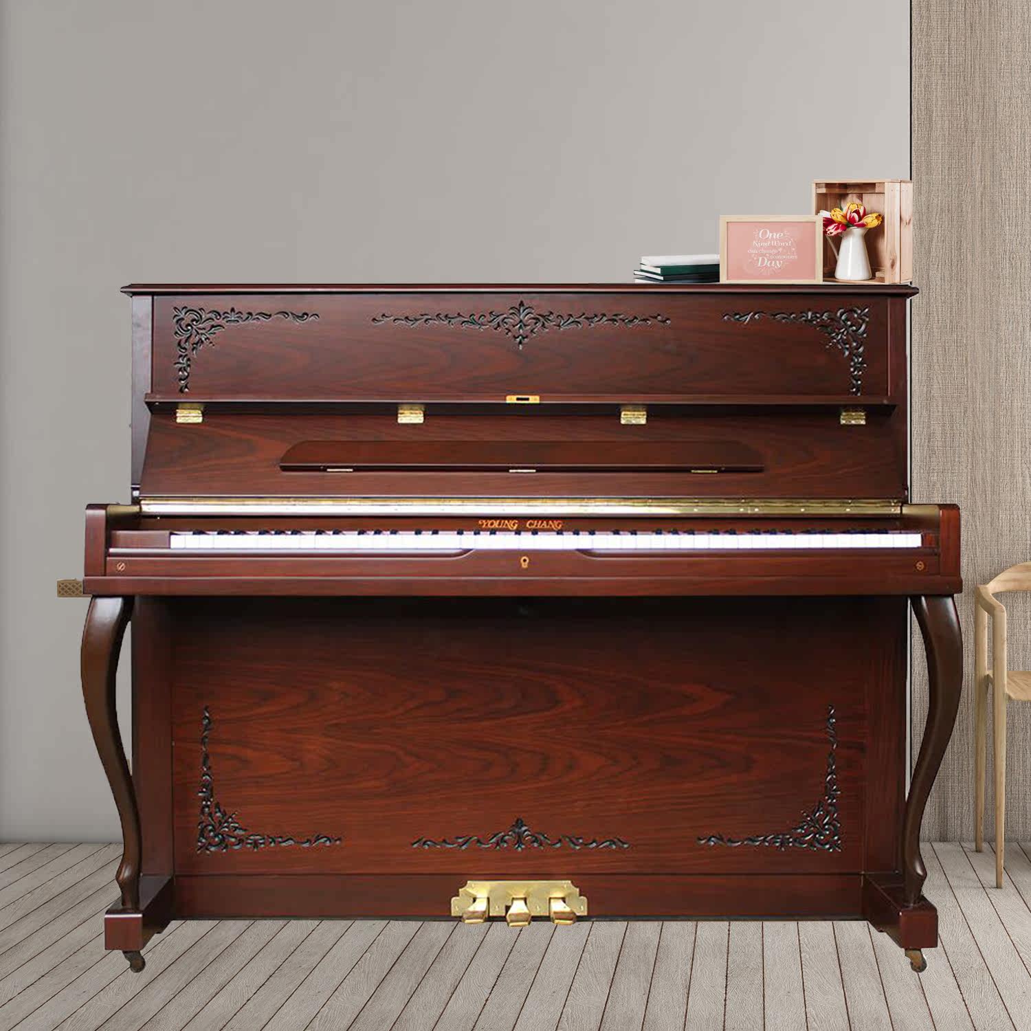 二手英昌钢琴u121clca原装进口家用练习初学者立式钢琴