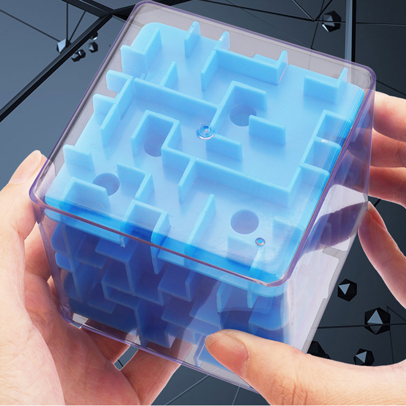迷宫3d立体魔方塑料透明儿童节耐心智力开发珠子迷宫类