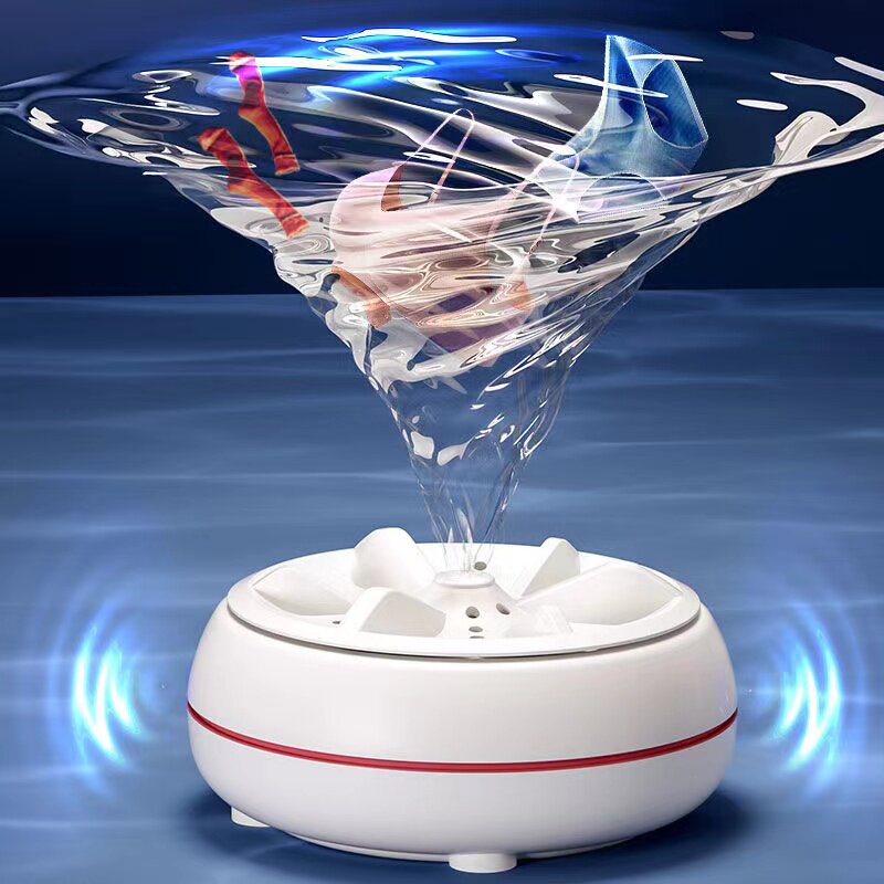 超声波涡轮迷你洗衣机洗袜子内裤内衣神器折叠便携自动小型清洗机