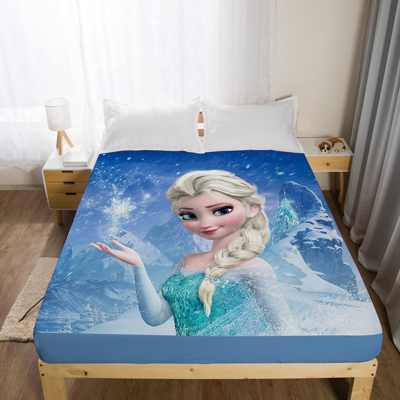 冰雪奇缘艾莎公主防滑席梦思保护套少女床罩床套床罩