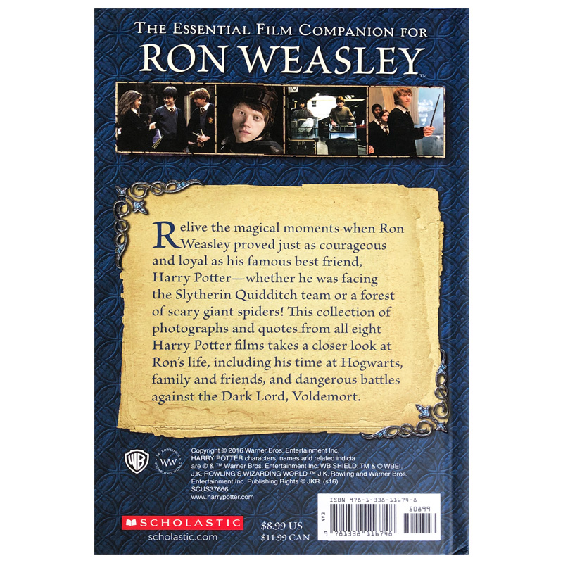 哈利波特系列 harry potter ron weasley: cinematic guide 英文原版
