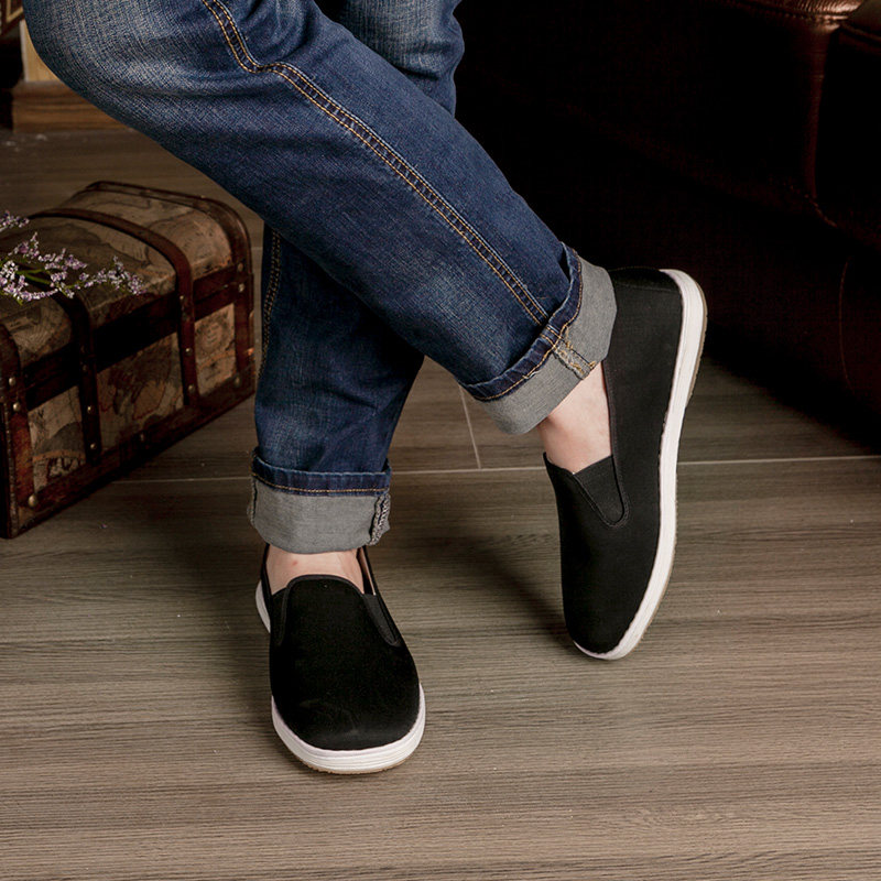 三十三十六六步丝瓜老北京布鞋手工千层休闲平底方头布鞋