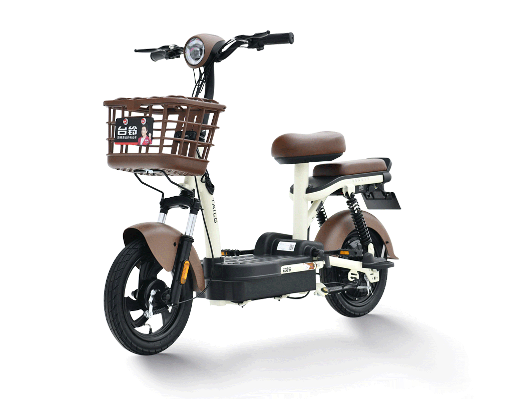 新款台铃电动车小钢豆新国标电动自行车子母车可加装gps手机定位
