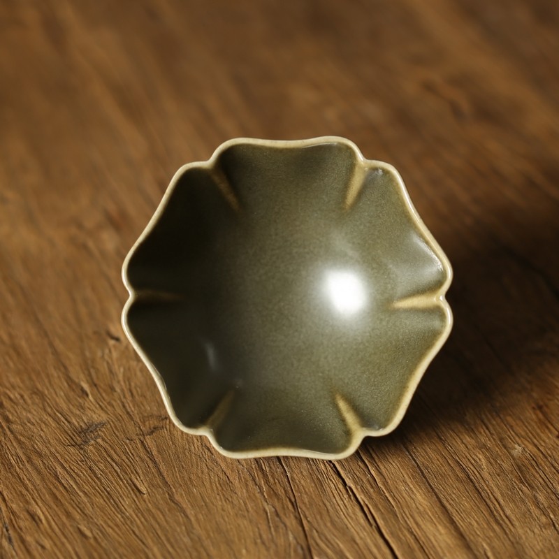 谢良旺茶叶末釉日式品茗杯薄胎厚耐热茶杯功夫茶杯