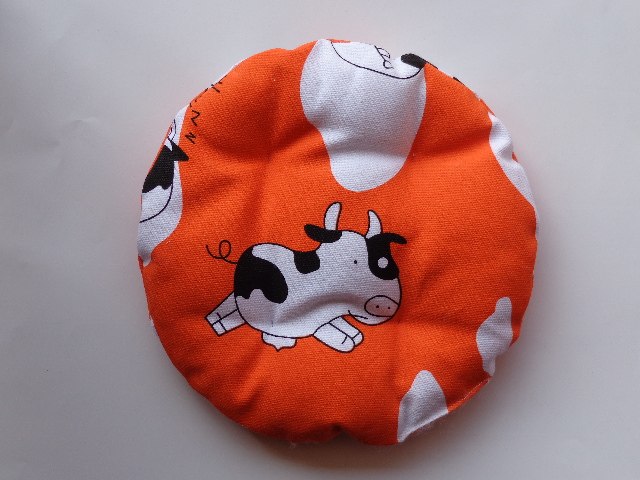 幼儿园布飞盘儿童手工制作布艺卡通飞碟玩具户外亲子运动加厚帆布