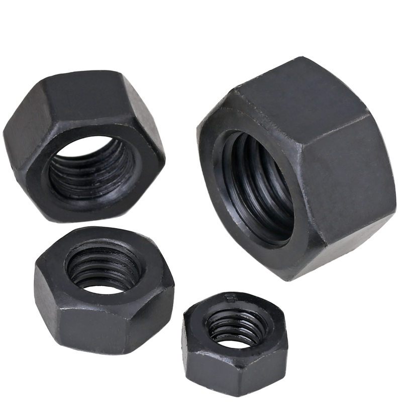 88级gb6170高强度发黑螺母螺丝帽m3m4m5m6m8m10m12m14m16m20m64