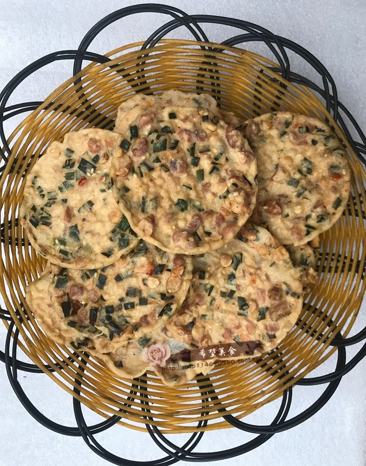 铁勺板赣南特产纯手工蔬菜花生巴豆粑子豆饼铜勺饼买5袋包邮