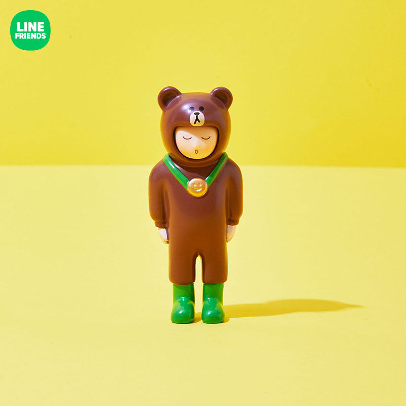 linefriendscbb系列布朗熊公仔手办卡通动漫周边摆件动漫毛绒