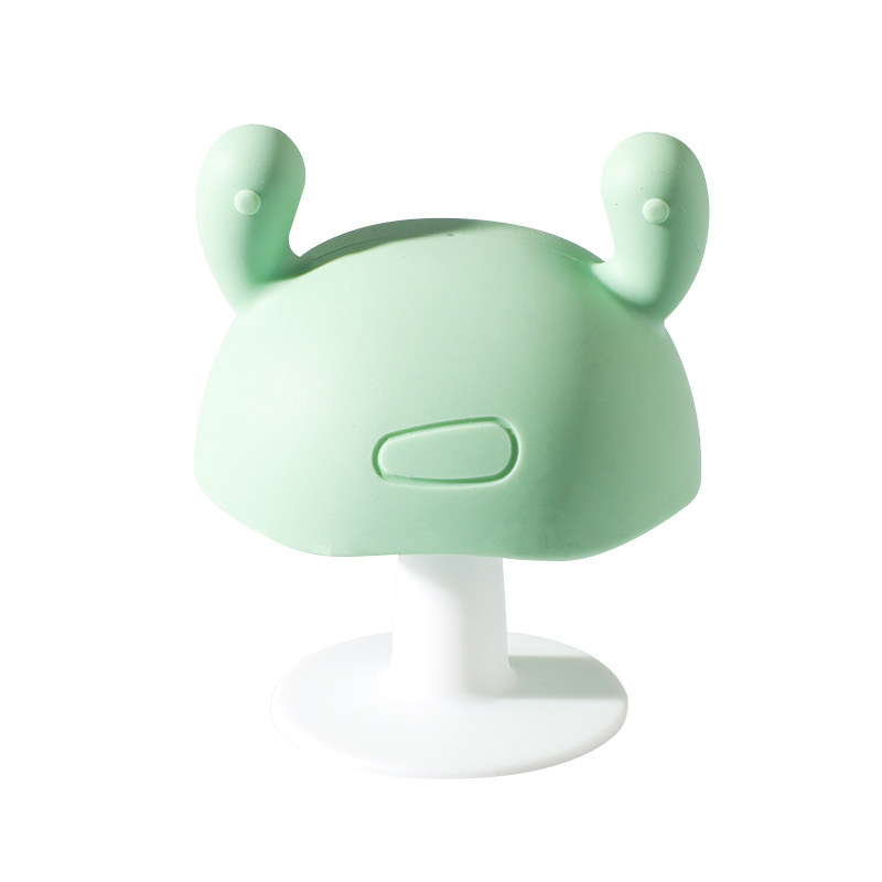 婴儿牙胶蘑菇磨牙出牙期水煮硅咬6个月防吃手神器牙胶