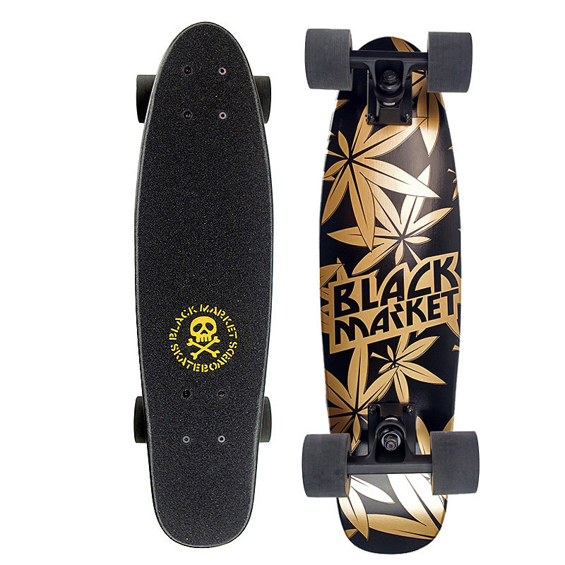 专业正品blackmarket公路滑板小鱼枫木刷街代步滑板