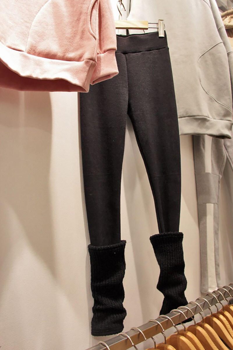 韩版新款2020秋冬堆堆长裤时尚尚外穿袜裤女打底裤