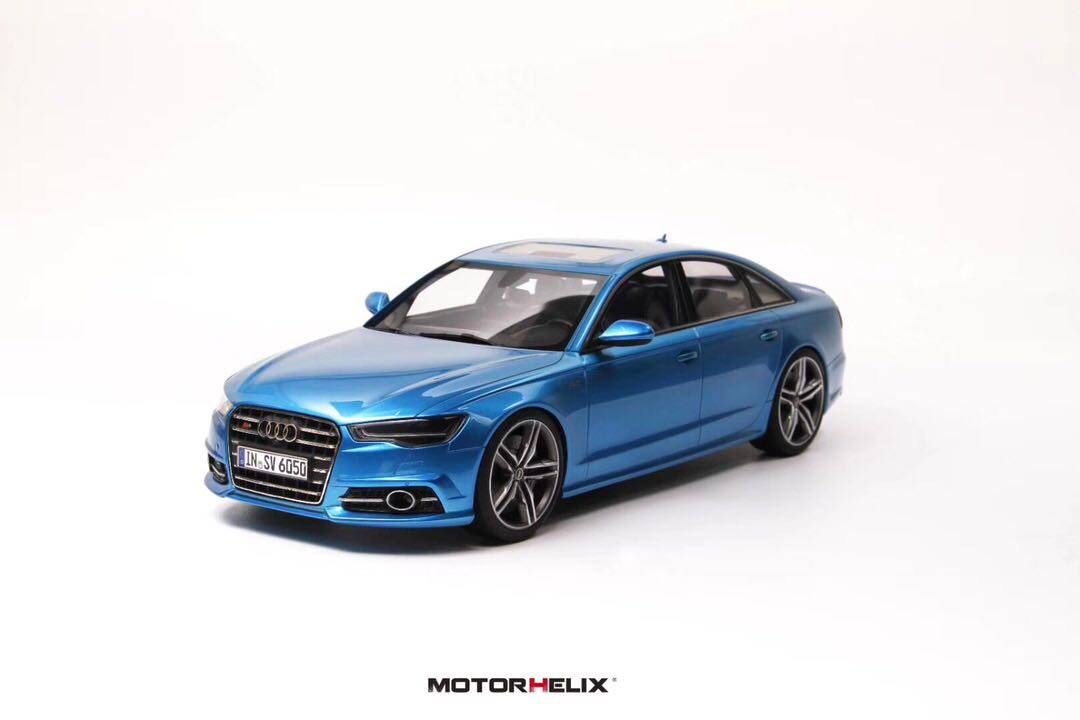 motorhelix奥迪s6树脂汽车模型德系性能车模收藏摆件车模