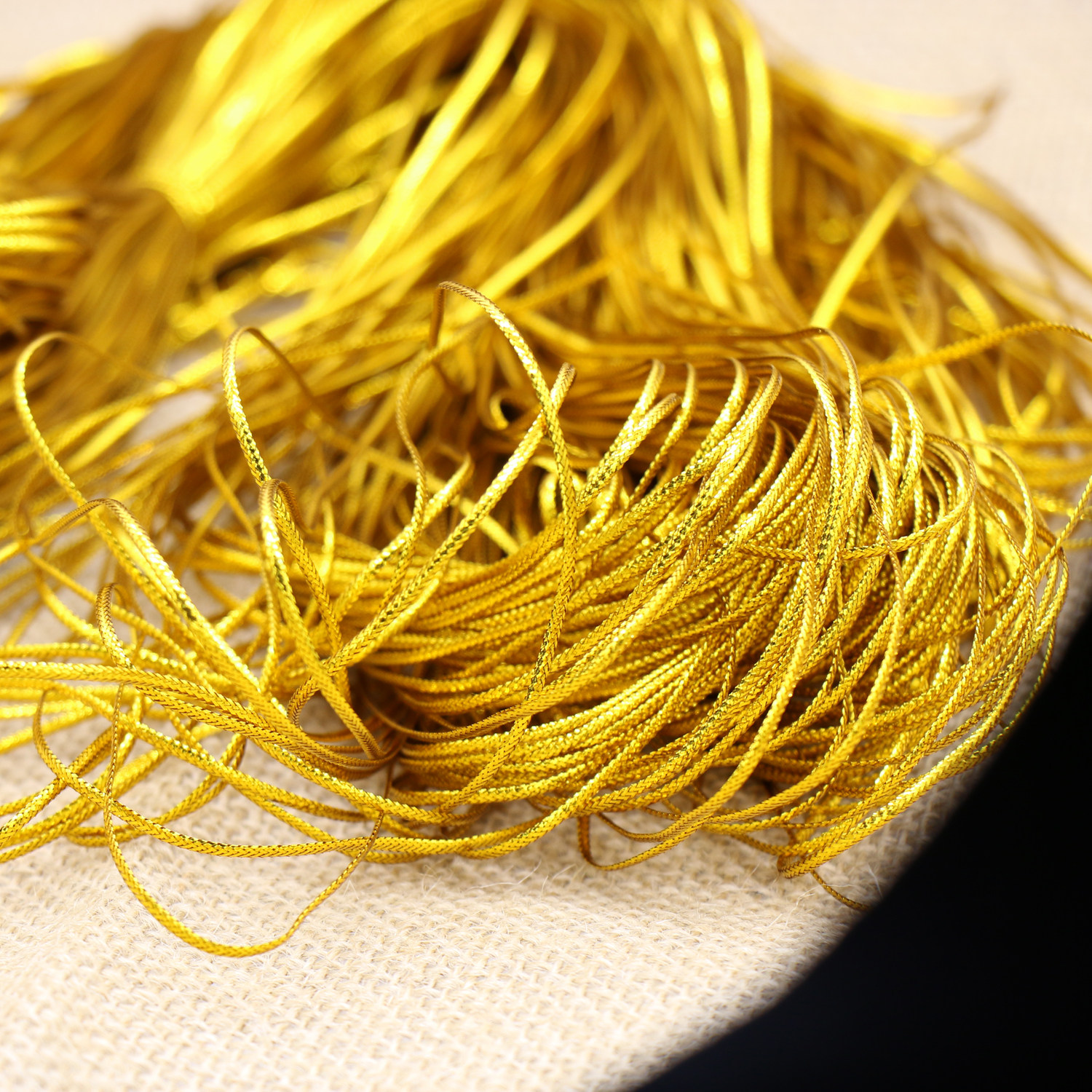 金线无弹力卡片银线金银线包装饰品吊牌挂绳空芯线