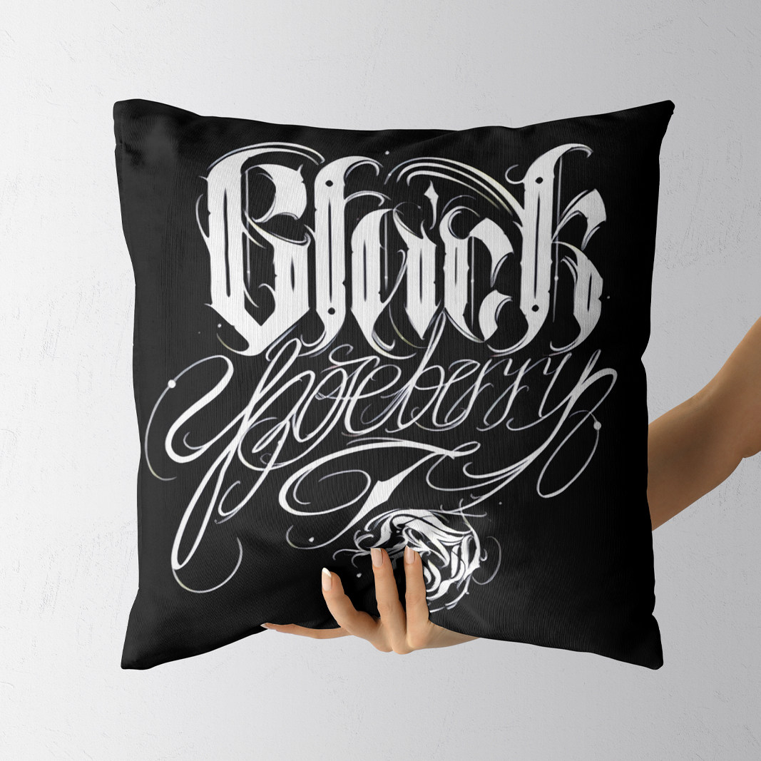 block西海岸卡诺oldschool嘻哈hiphop花体字og匪帮硬核创意抱枕