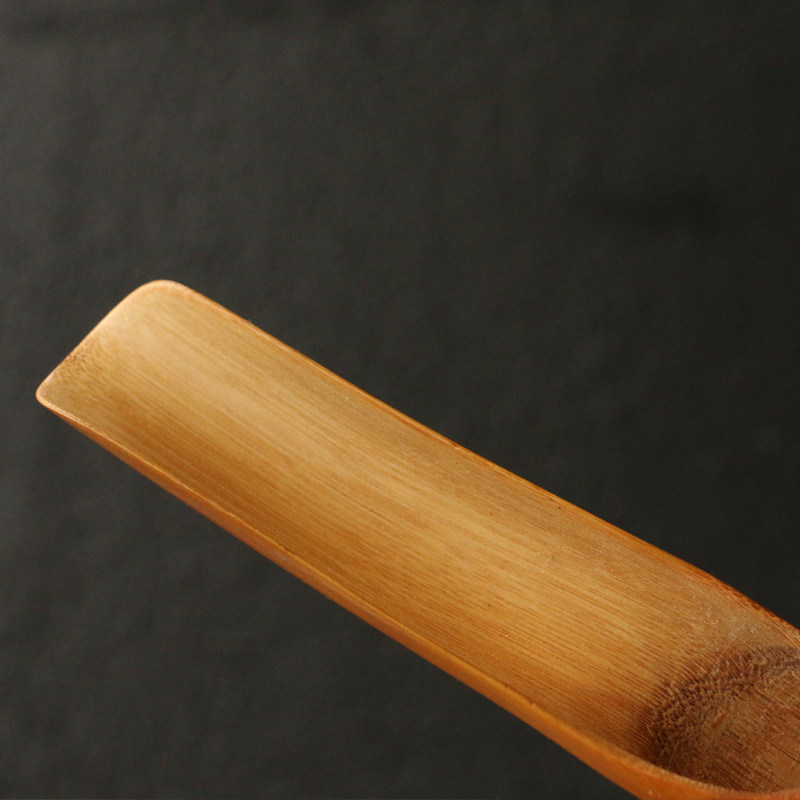 几十年龟甲竹老料纯手工精工打磨制作茶道茶铲竹编