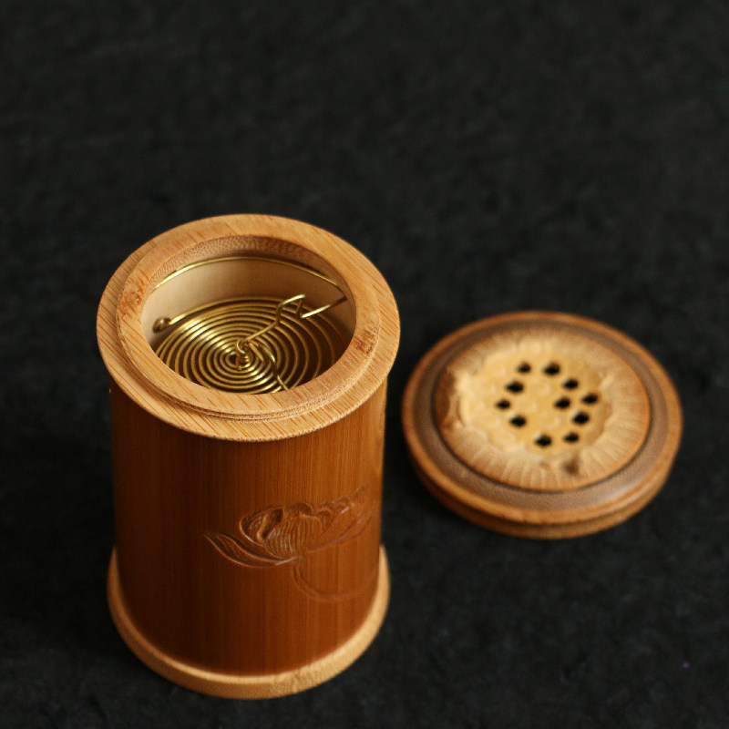 虫具玉竹手工雕刻蝈蝈罐鸣虫罐名家张念超精制茶道