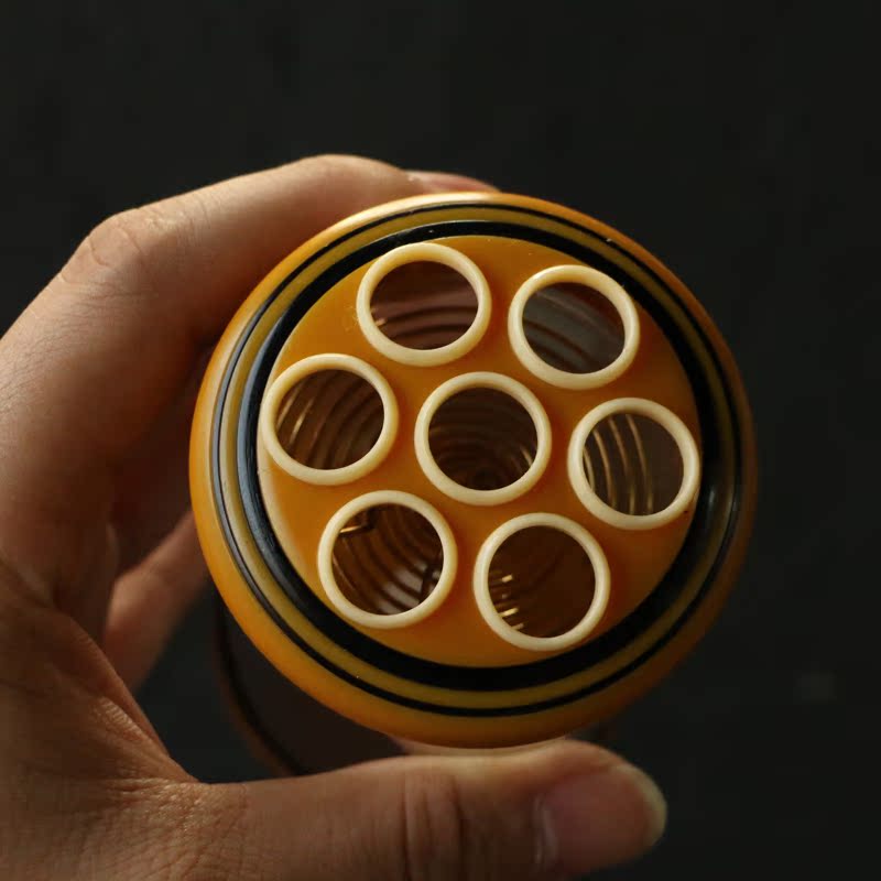 沪上海派精工制作德国进口老密胺纯手工精工制作60蝈蝈罐虫罐虫具
