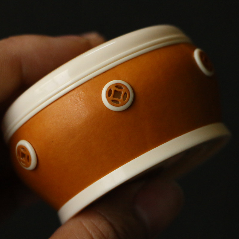 沪上海派精工制作猛犸牙鸣器具文玩葫芦万体竹编