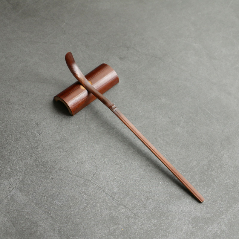 广西禅意茶荷茶拨套装六君子复古老煤茶道功夫茶茶道