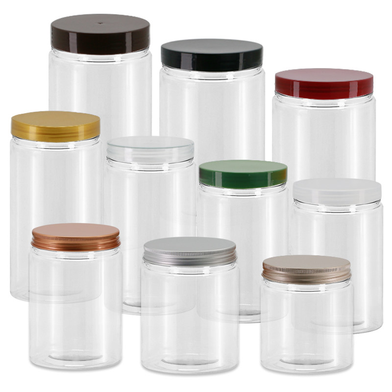 塑料密封罐食品级透明储物罐pet塑料瓶密封罐