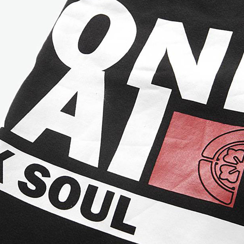 oniarai鬼洗冬季潮流男士针织长裤潮牌印花简洁休闲裤