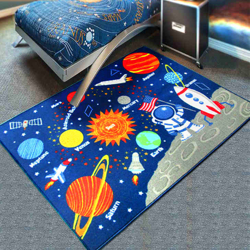 儿童地毯幼儿园益智早教学习数字拼音英语字母长方形圆形家用地垫