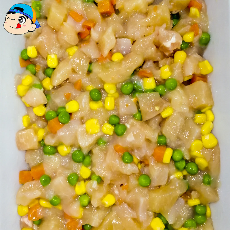 鸡丁滋味宫保1kg宫爆腌制冷冻商用半成品菜餐生鸡肉