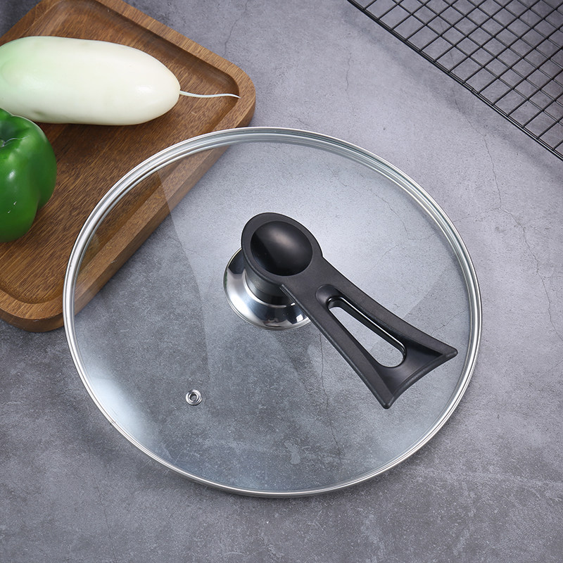 通用锅盖钢化玻璃锅盖炒锅炒菜蒸锅盖可立29/30/31/32/33透明盖子