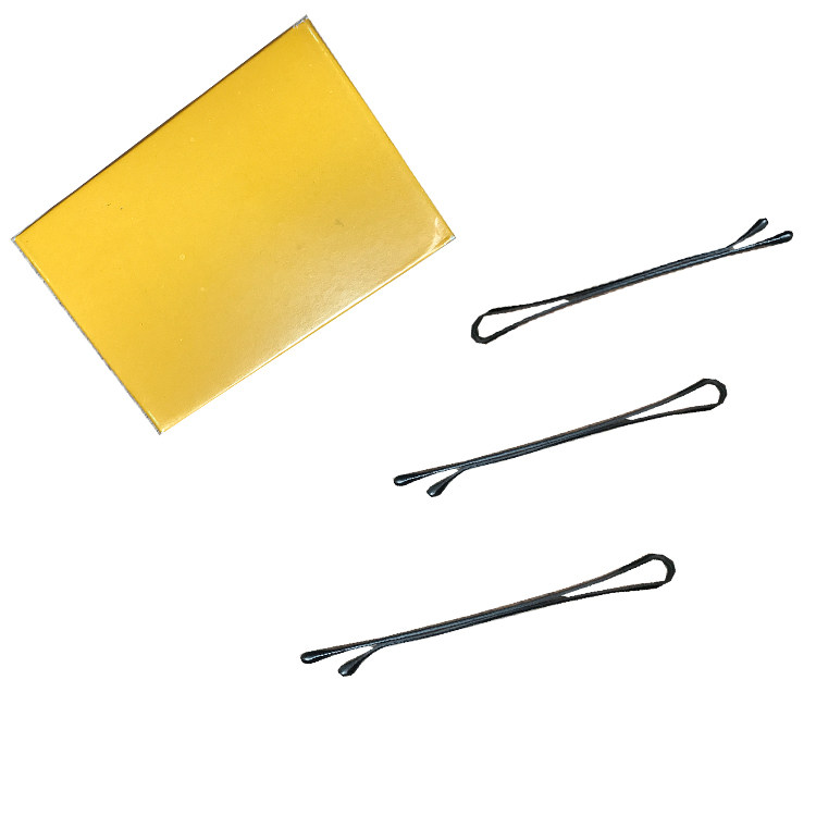 钢夹新娘盘头钢夹专用一字夹美发工具黑夹子圆头小影楼晚装盘发