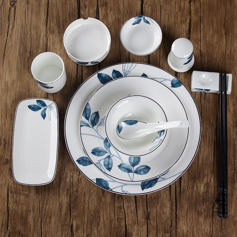 餐具酒店用品新中式西餐中式四件件套厨房摆台饭店盘