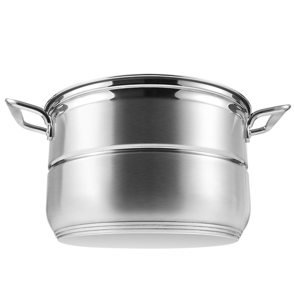 三禾蒸锅家用不锈钢多功能煲汤菜锅燃气电磁通用蒸锅