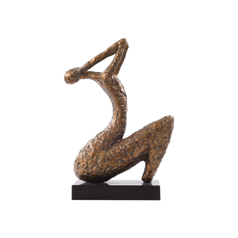 现代酒店售楼处玄关摆台抽象人物树脂艺术品雕塑摆件