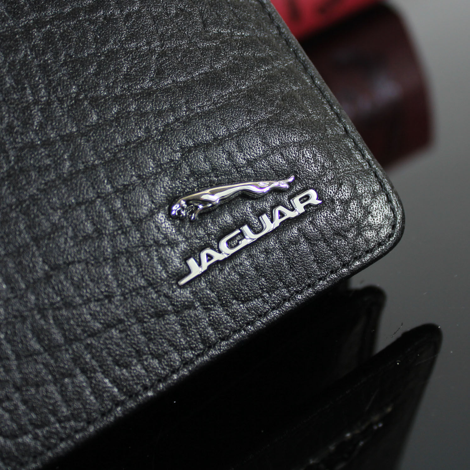 正品新款捷豹男士牛皮钱包jm27210101真皮商务潮男钱包