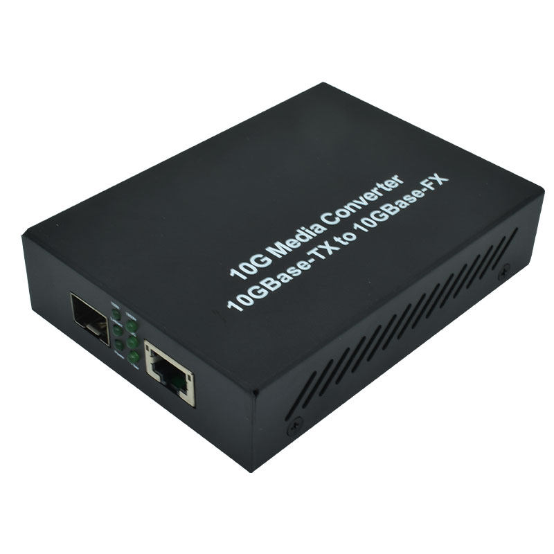 光纤收发器波钢万兆10g光电转换器lc接口网络收发器