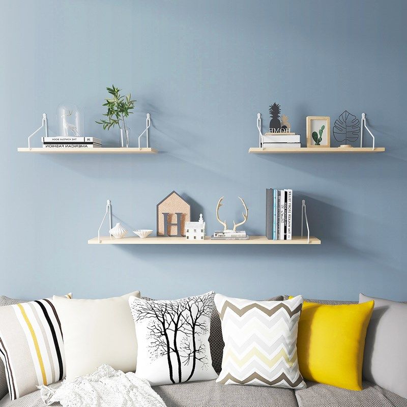 墙上置物架打孔隔板挂墙架子家用墙面客厅墙壁搁板