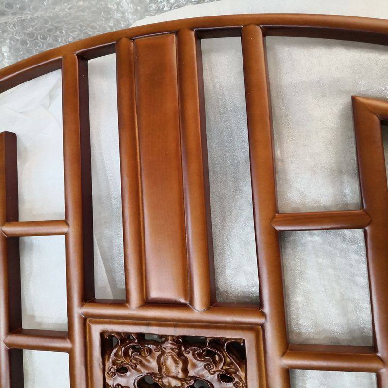 东阳木雕雕花挂件实木窗花玄关精品油漆中式木雕