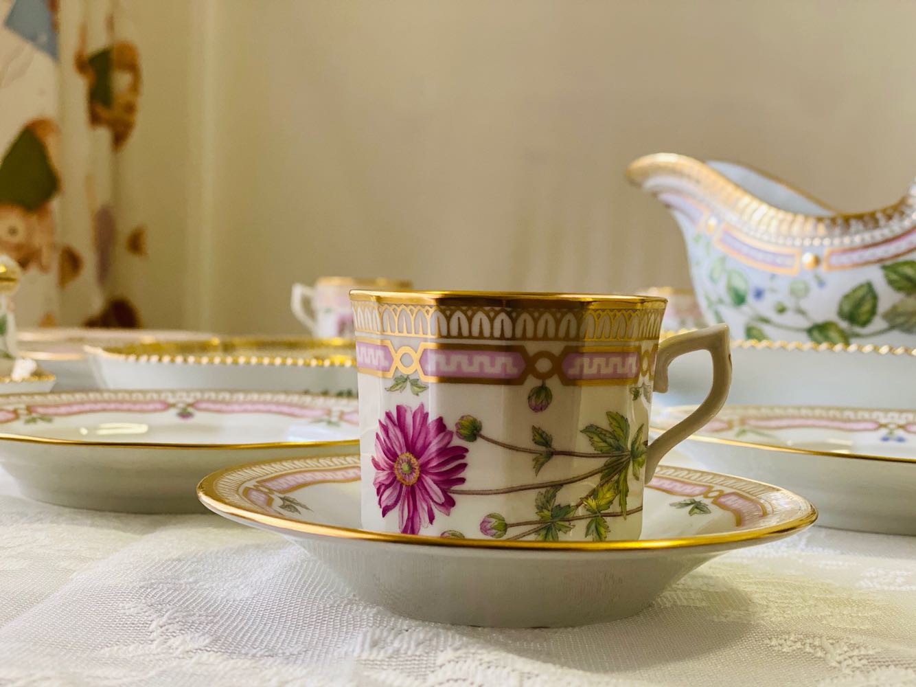 皇家哥本哈根丹麦之花vintage西瓷复古咖啡杯西餐餐具