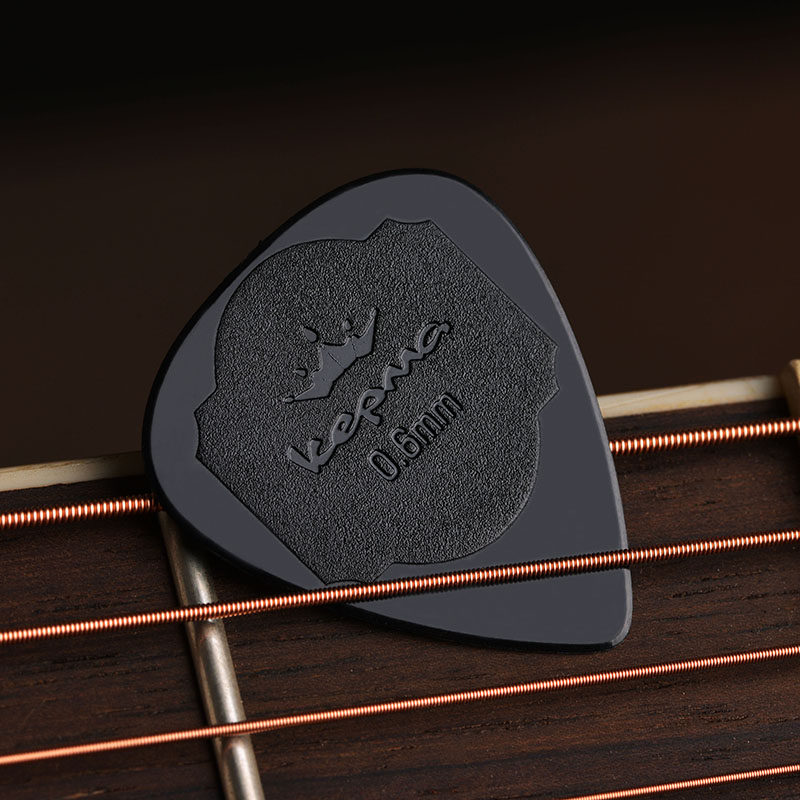 卡马拨片kepma0.6毫米柔韧防滑黑色吉他原装拨片