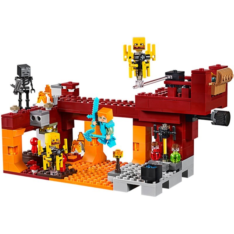 包邮lego乐高21154我的世界大战烈焰人儿儿童建构