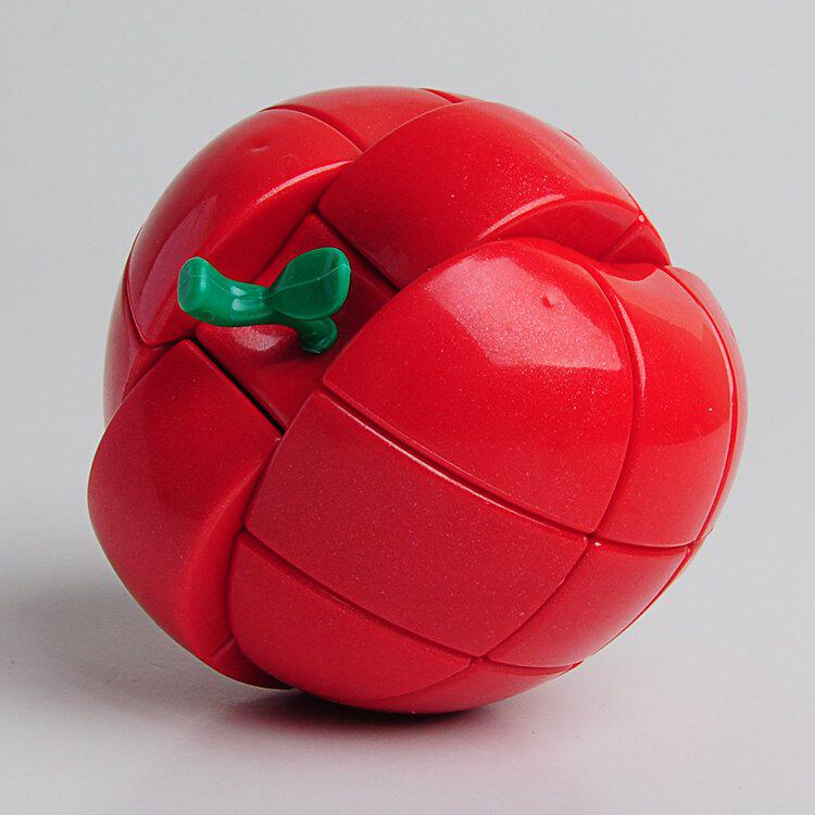 魔方苹果永骏平安果三阶异形圣诞节情人节礼物魔方