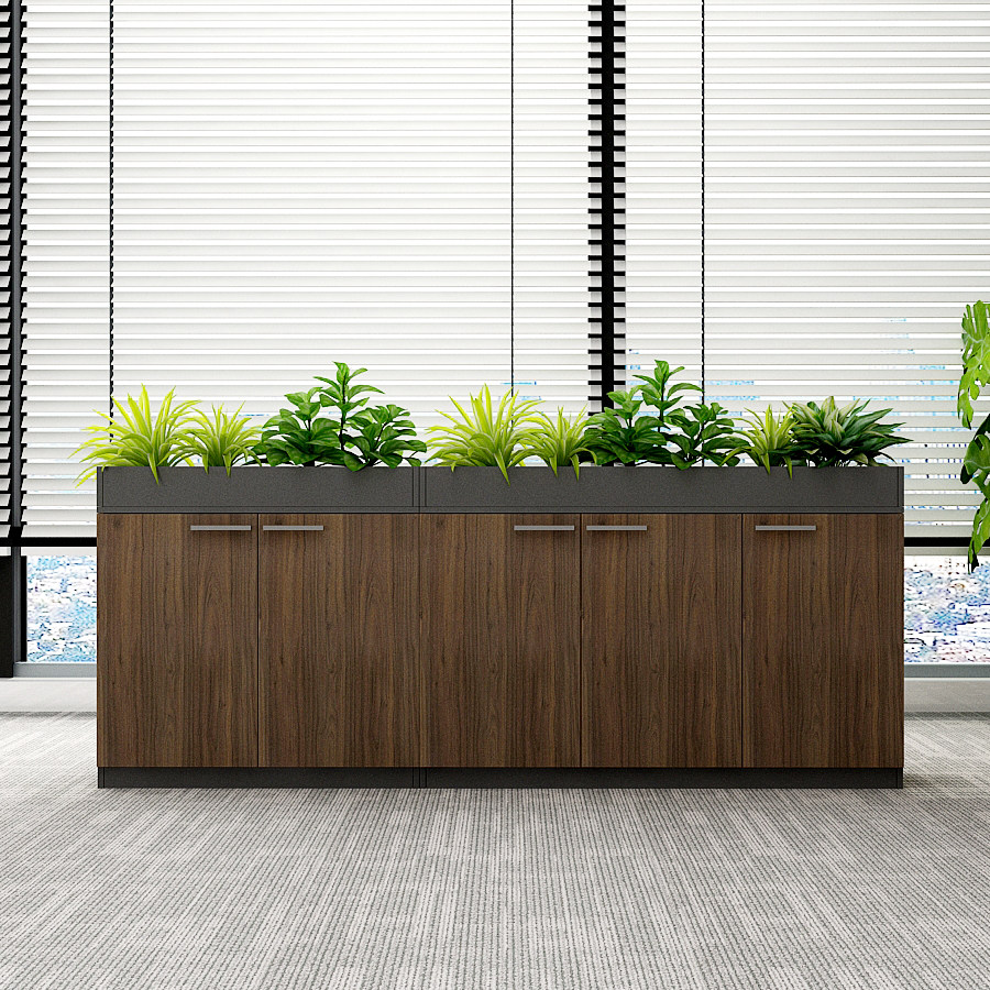 隔断花槽柜办公室文件柜档案资料柜矮柜储物柜桌边矮柜