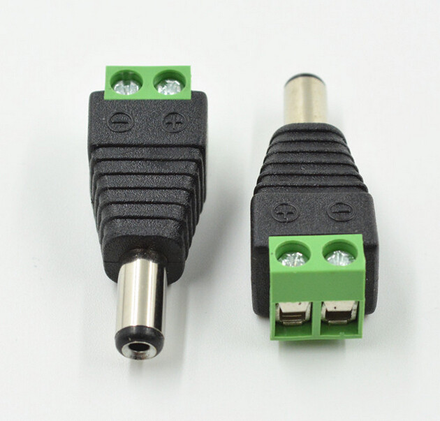 监控接头电源高质量dc公头12v免焊公母转换转接头