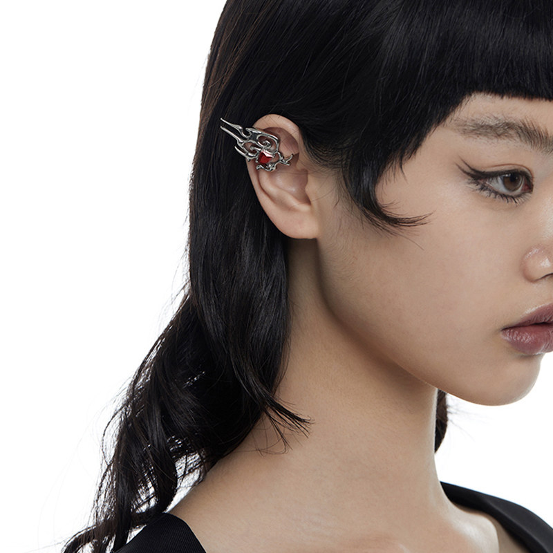 dzdd国潮传统突破结合未来机械云纹精灵游耳耳夹