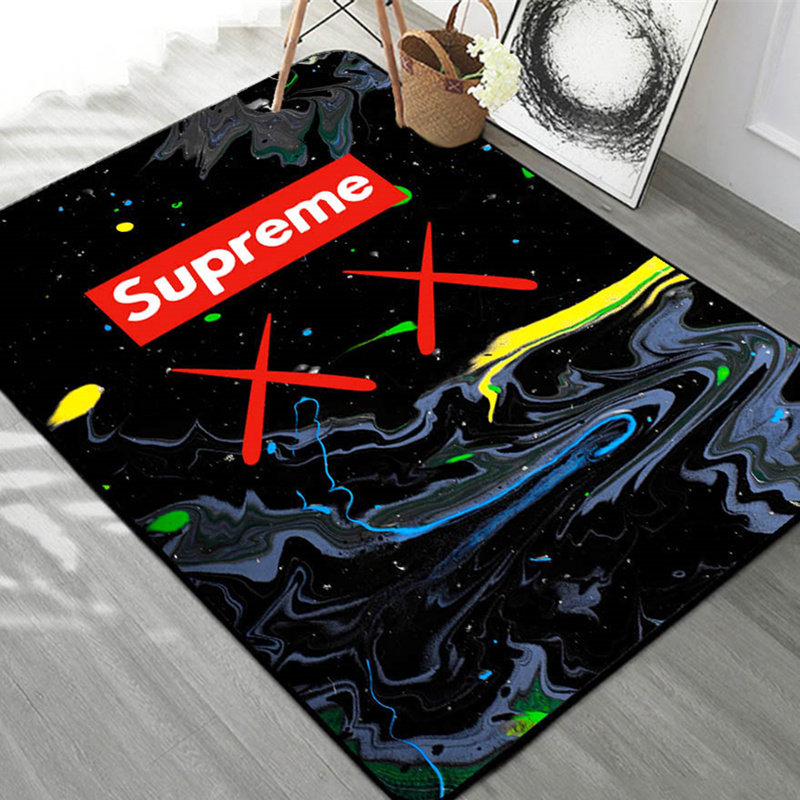 潮牌地毯kaws网红同款个性创意客厅茶几床边地毯衣帽间地毯可定制