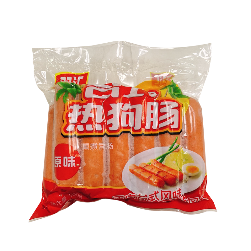 双汇台式热狗500g3袋火山山石烤肉肠熏香肠包装即食肠类
