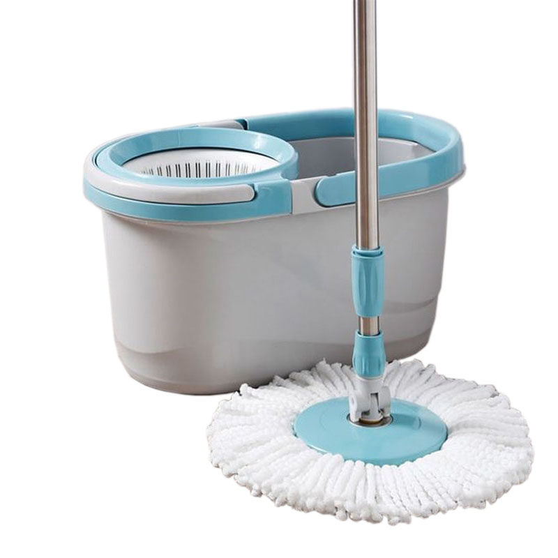 美丽雅驱动旋转甩水拖把可拆蓝拖布懒免手洗墩布地旋转拖把