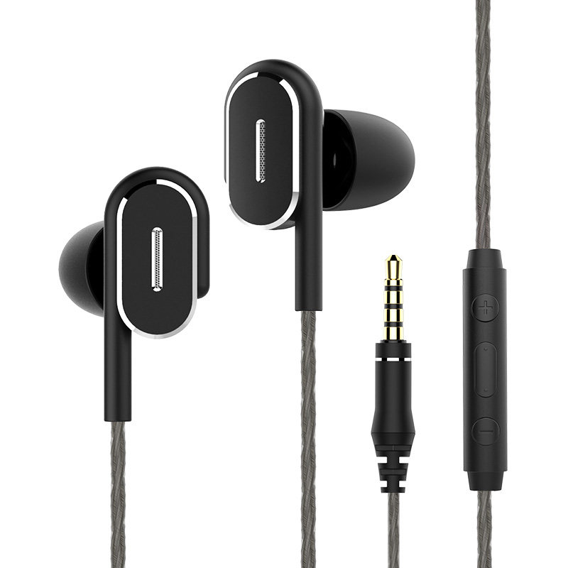 兰士顿 d3四核双动圈耳机入耳式重低音炮手机通用挂耳式耳塞式k歌有