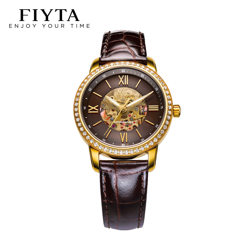 飞亚达fiyta手表女款摄影师系列自动自动机机械表限量国产腕表